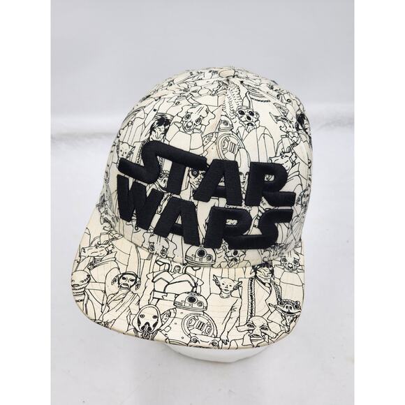 Star Wars Hat Snapback Embroidered Logo Character Print Cap Adjustable Cap - Picture 12 of 12